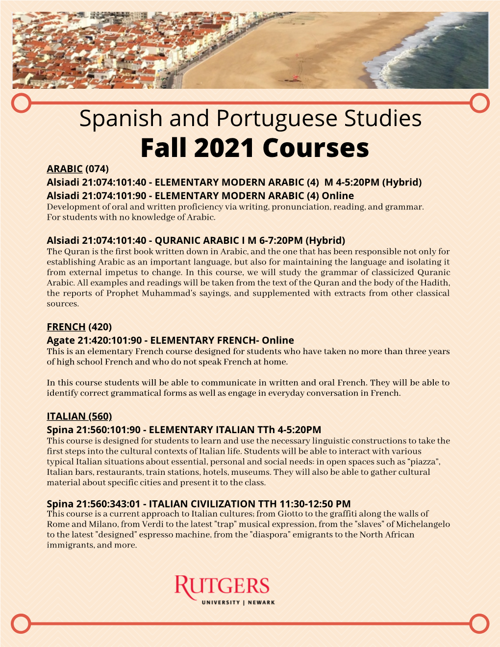 Fall Courses 2021