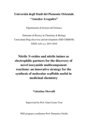Nitrile N-Oxides and Nitrile Imines As Electrophilic Partners For