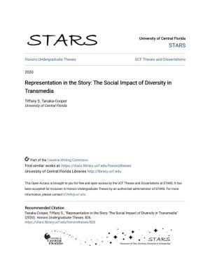 Representation in the Story: the Social Impact of Diversity in Transmedia