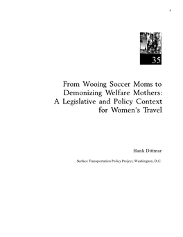 From Wooing Soccer Moms to Demonizing Welfare Mothers H