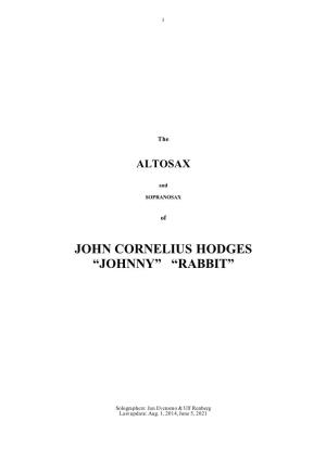 John Cornelius Hodges “Johnny” “Rabbit”