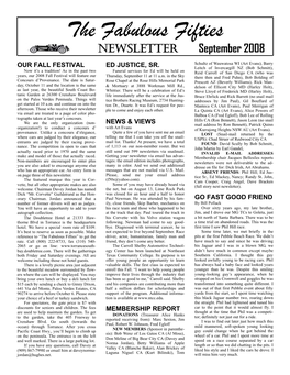The Fabulous Fifties NEWSLETTER September 2008