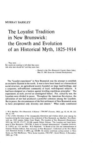 The Growth and Evolution of an Historical Myth, 1825-1914