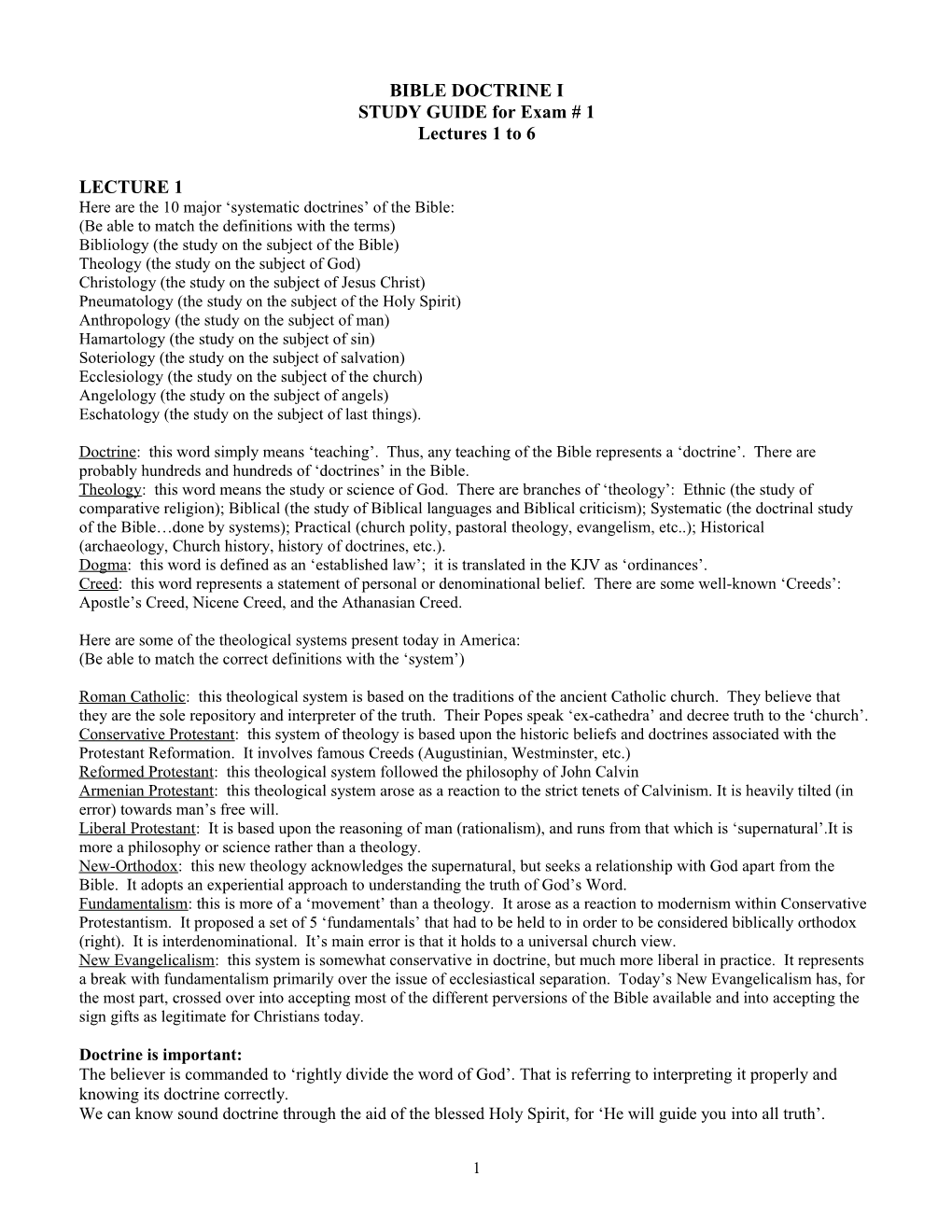 Know Some Basic Differences Between the Various Schools of Theology