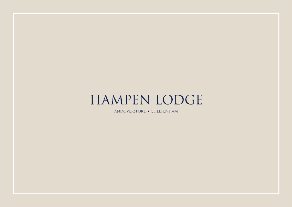HAMPTON LODGE A4 16Pp.Indd