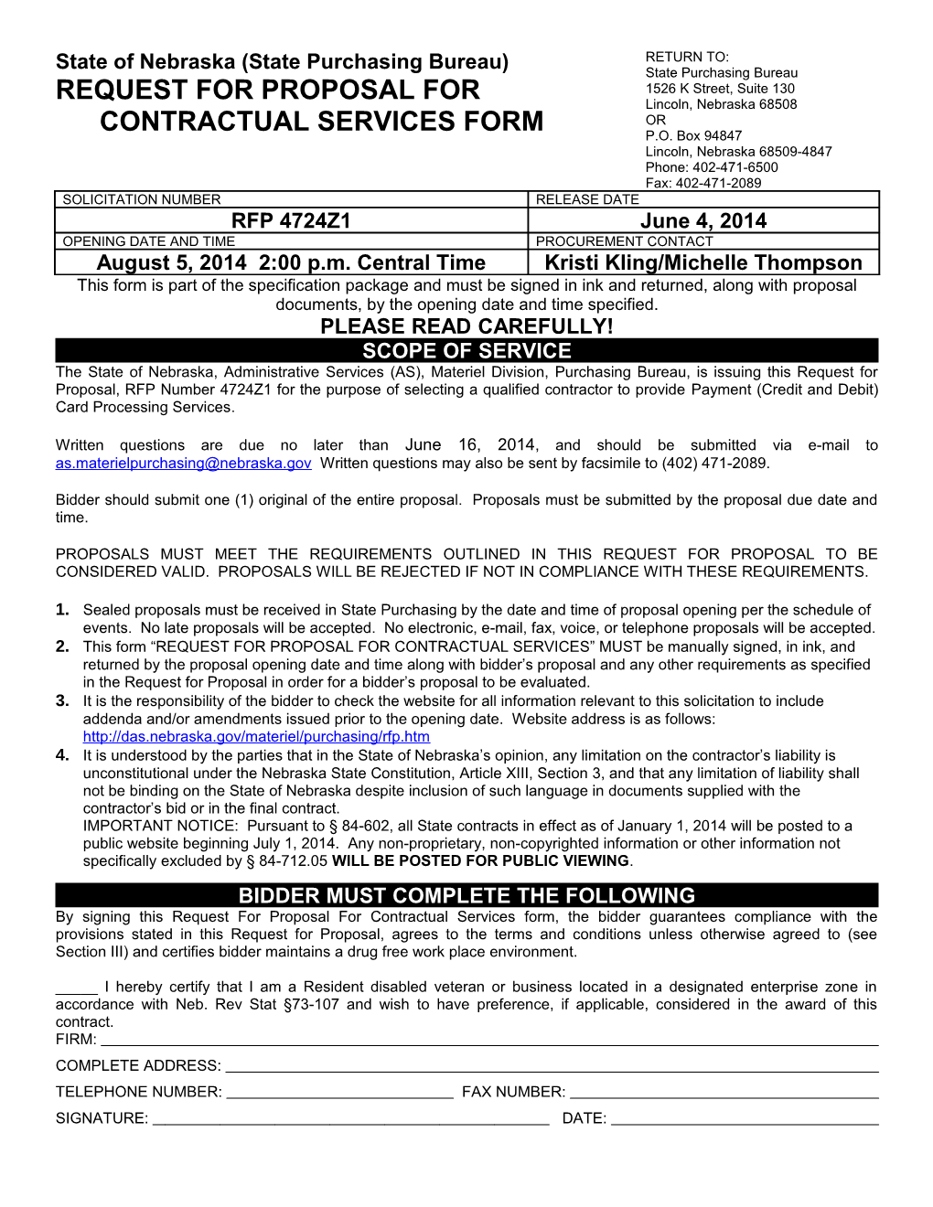 State of Nebraska (State Purchasing Bureau) s4