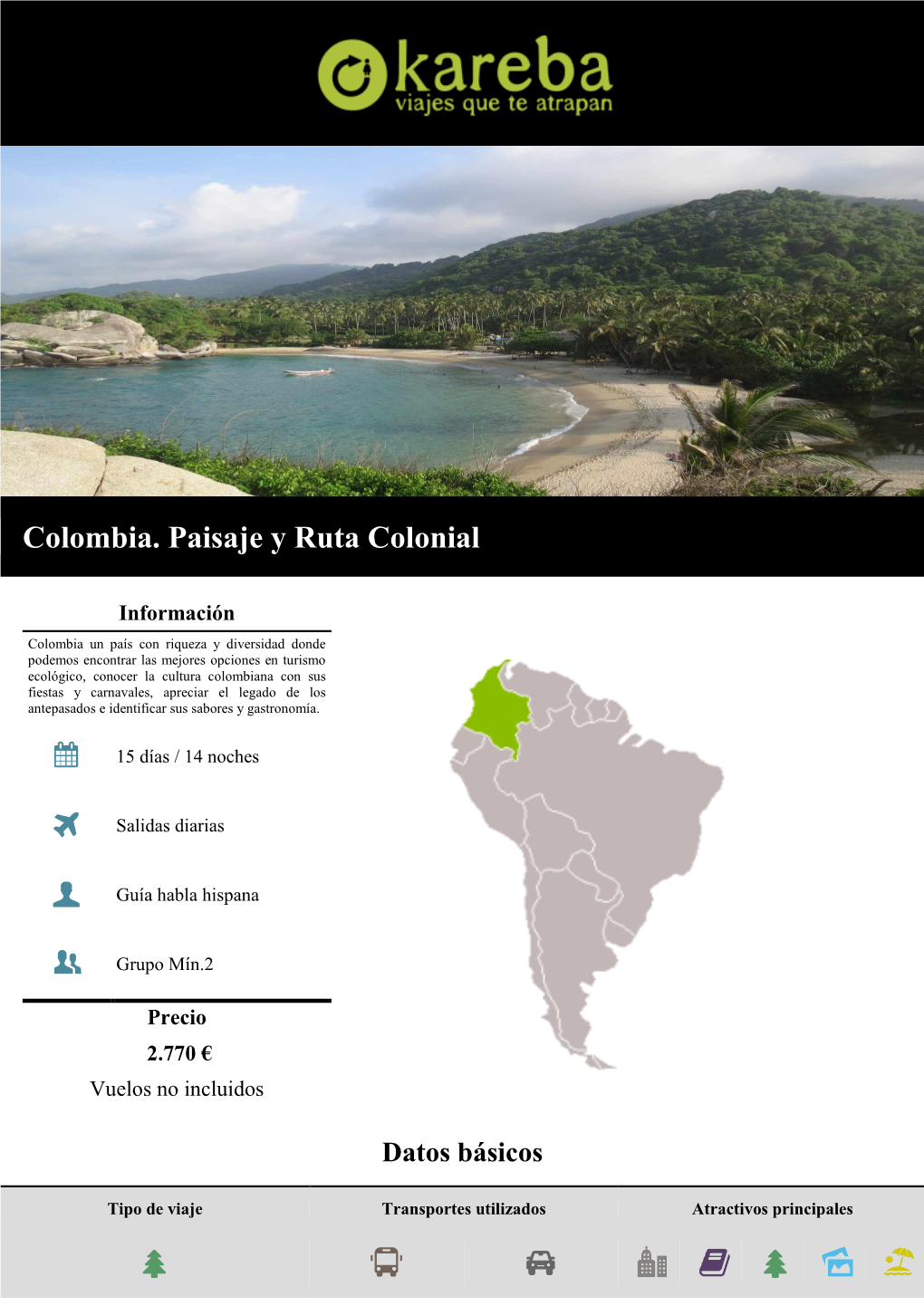 Colombia. Paisaje Y Ruta Colonial