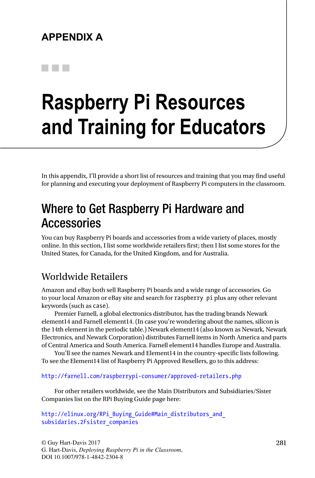 Raspberry Pi Resources and Training for Educators