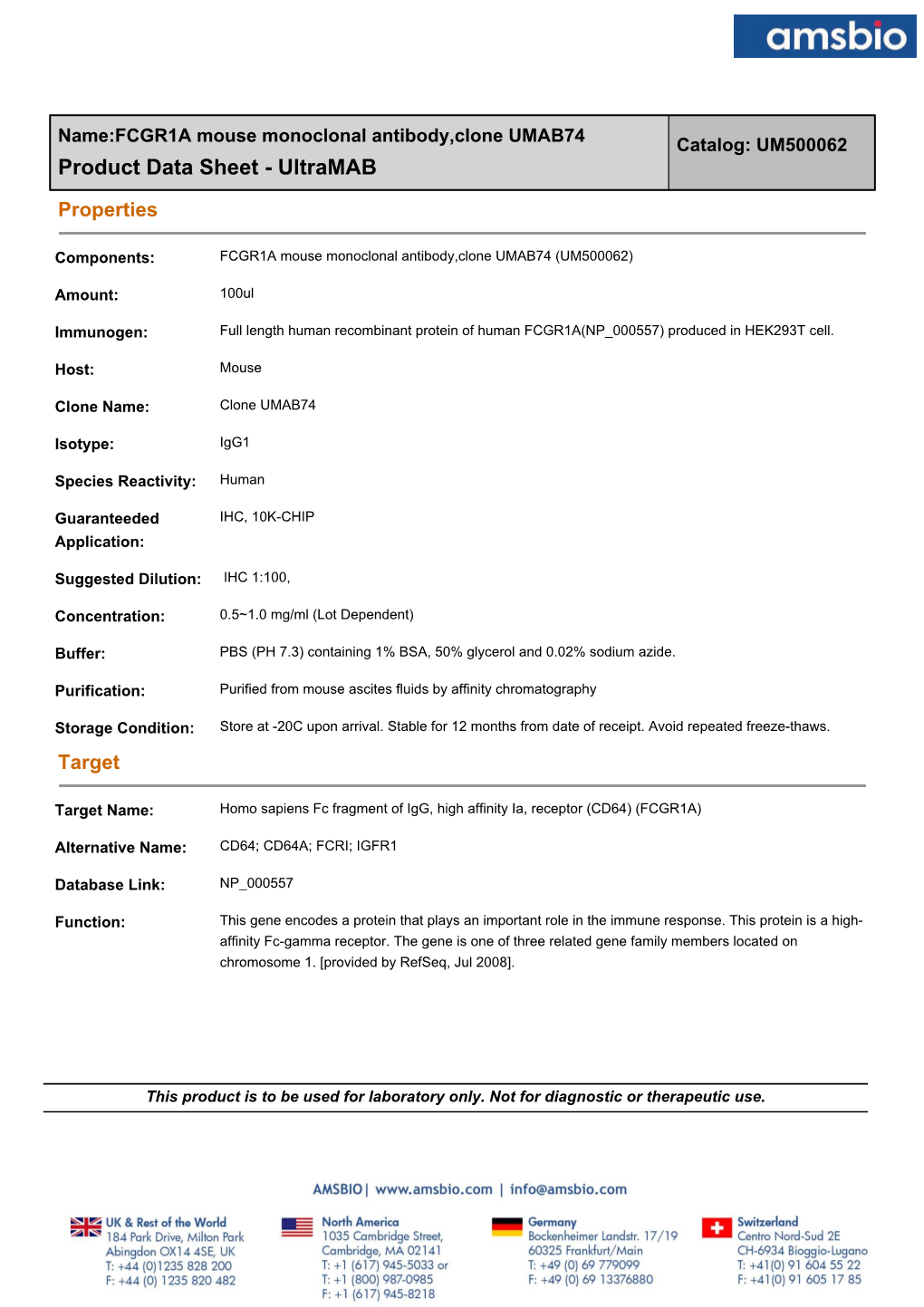 Product Data Sheet - Ultramab