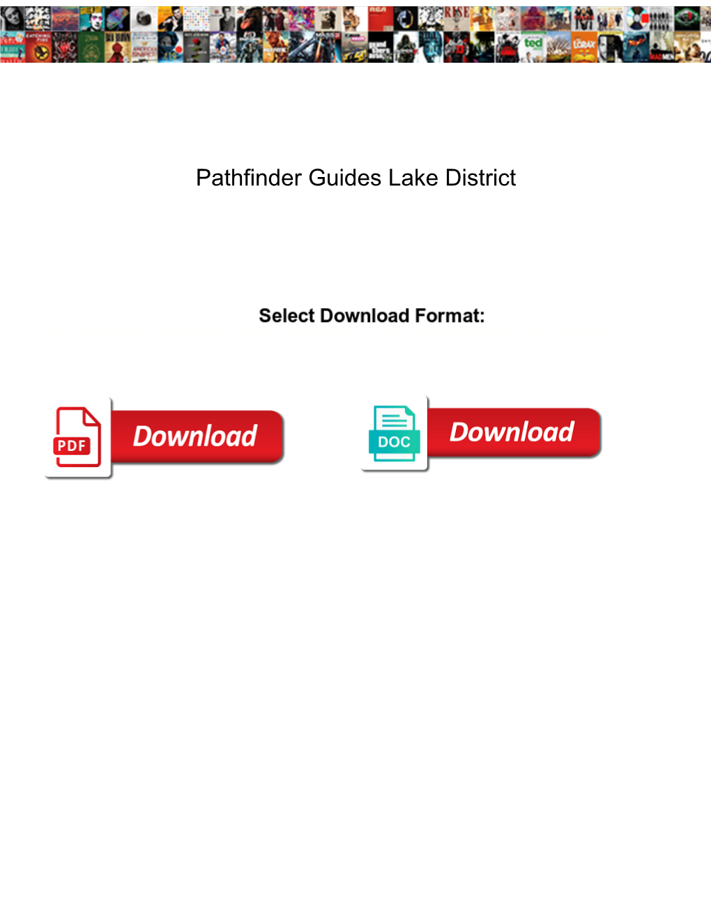 Pathfinder Guides Lake District