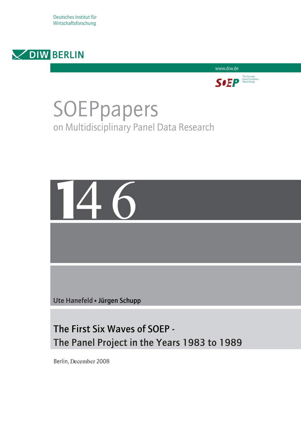 Soeppapers on Multidisciplinary Panel Data Research 146
