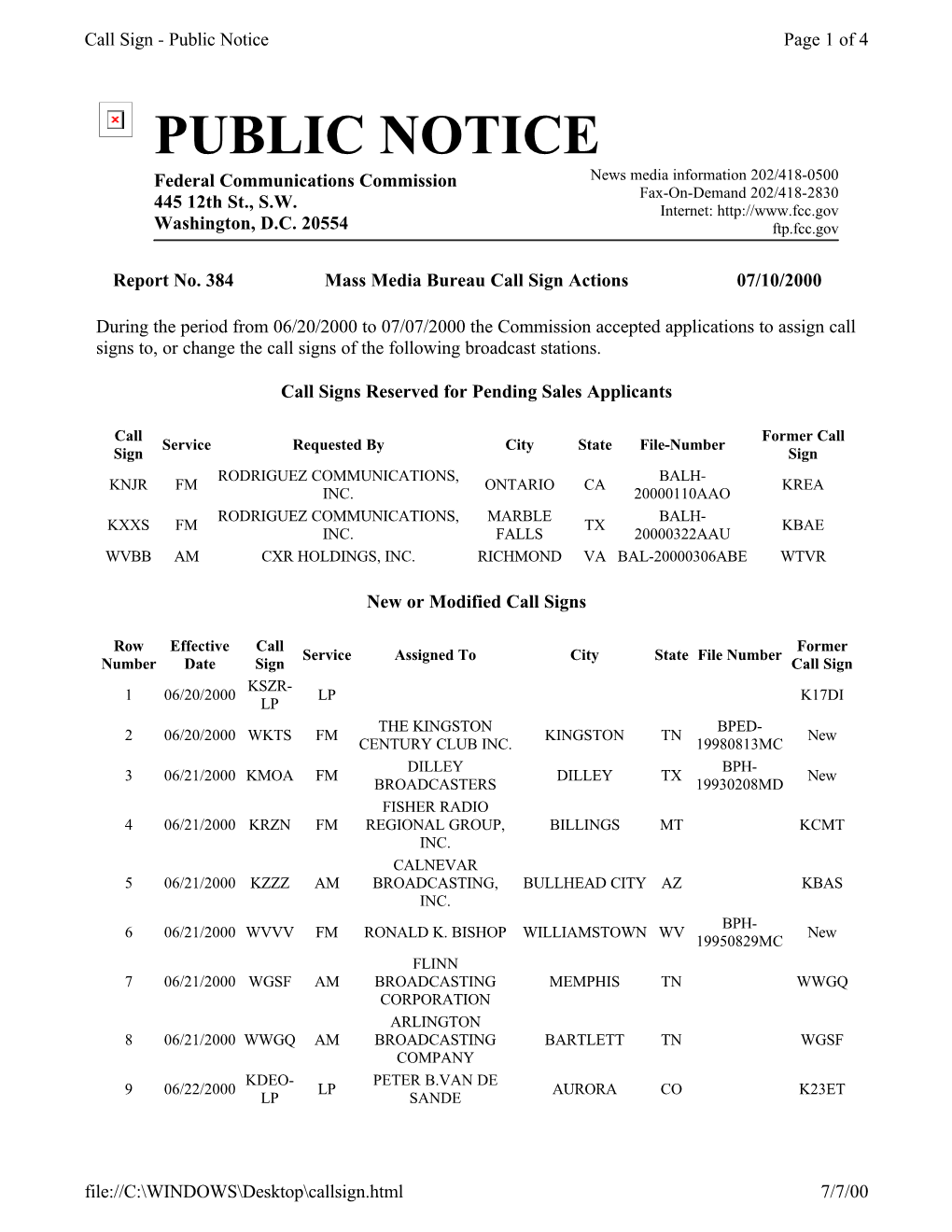 Public Notice Page 1 of 4