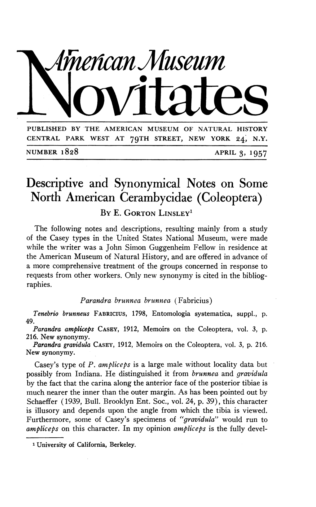 M^Ie'ican Mllscltm 1 Oxfitates PUBLISHED by the AMERICAN MUSEUM of NATURAL HISTORY CENTRAL PARK WEST at 79TH STREET, NEW YORK 24, N.Y