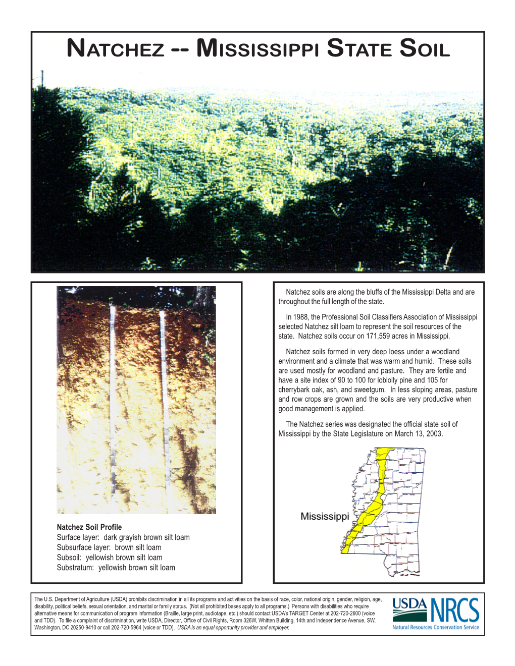 Natchez -- Mississippi State Soil