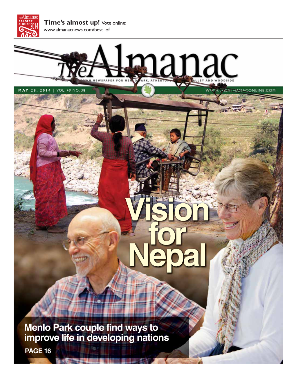 Menlo Park Couple Find Ways to Improve Life in Developing Nations PAGE 16
