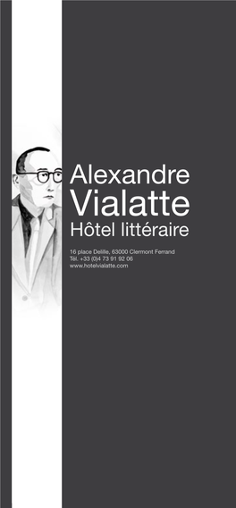 Alexandre Vialatte Hôtel Littéraire