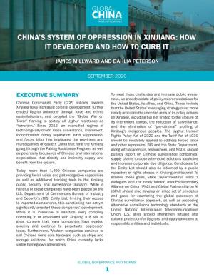 China's System of Oppression in Xinjiang: How It Developed