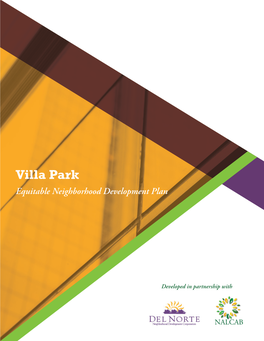 Villa Park Equitable Neighborhood Development Plan