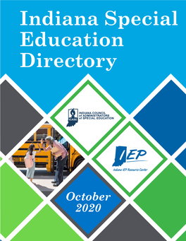 Indiana Special Education Directory October 2020