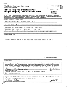 National Register of Historic Places Multiple Property Documentation Form NATIONAL REGISTER