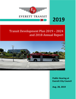 Everett Transit 2019-2024 Transit Development Plan