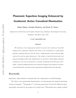 Plasmonic Superlens Imaging Enhanced by Incoherent Active Convolved Illumination