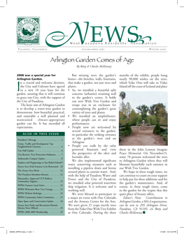 Arlington Garden Comes of Age by Betty & Charles Mckenney