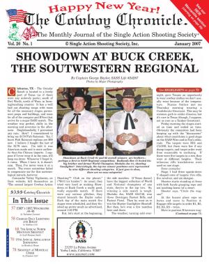 SHOWDOWN at BUCK CREEK, the SOUTWESTERN REGIONAL by Captain George Baylor, SASS Life #24287 Photos by Major Photography