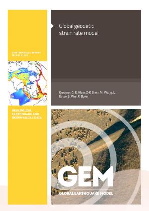 Global Geodetic Strain Rate Model
