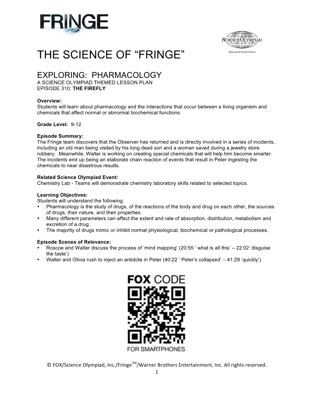 The Science of “Fringe”