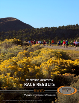 St. George Marathon RACE RESULTS