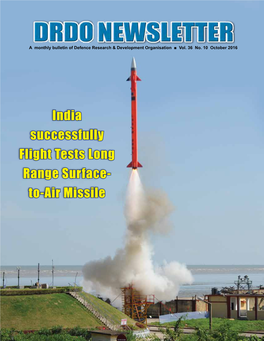 India Successfully Flight Tests Long Range Surface- To-Air Missile Vol