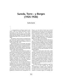 Sureda, Torre - Y Borges