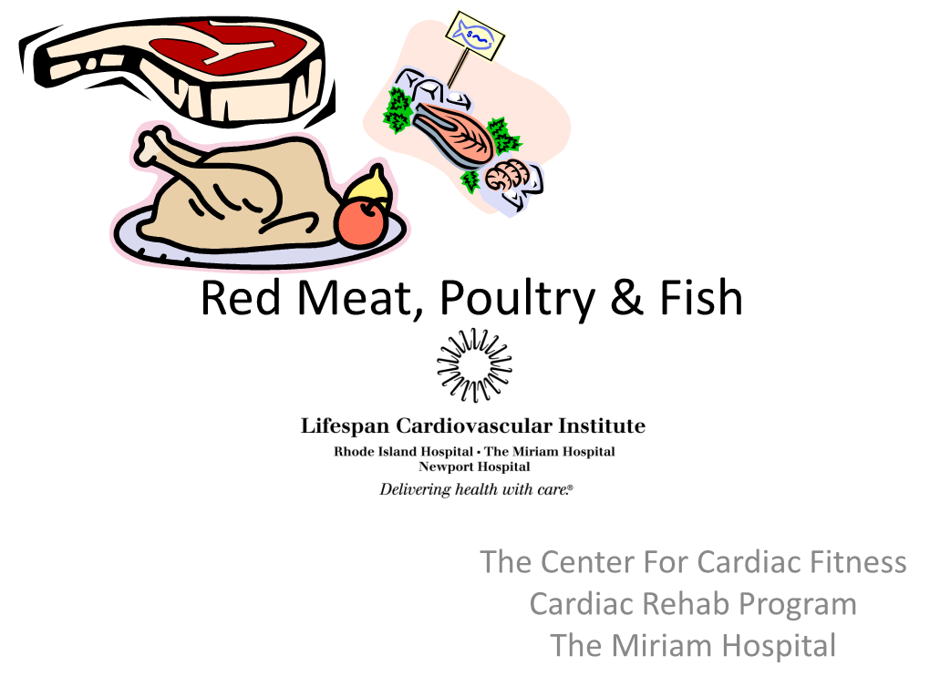 Red Meat, Poultry & Fish