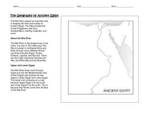 The Geography of Ancient Egypt