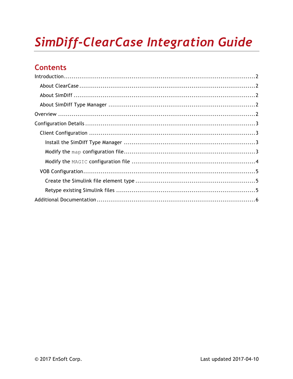 Simdiff-Clearcase Integration Guide