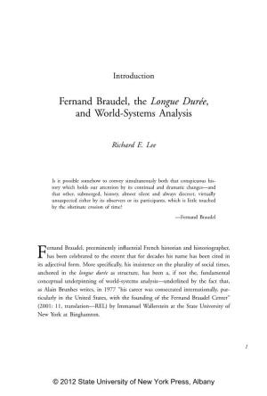 Fernand Braudel, the Longue Durée, and World-Systems Analysis