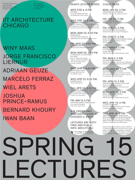 Spring 2015 Lecture Poster