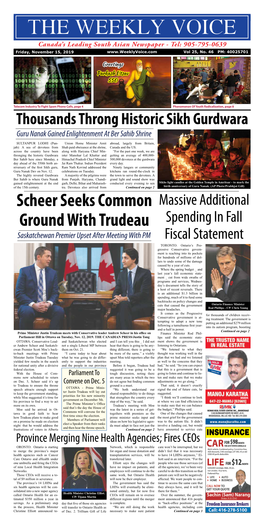 Scheer Seeks Common Ground with Trudeau