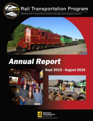 Annual Report Sept 2015 - August 2016 Annual Report 2015-2016
