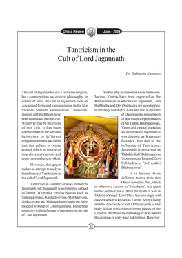 Tantricism in the Cult of Lord Jagannath