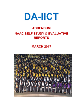 Addendum Naac Self Study & Evaluative Reports March 2017