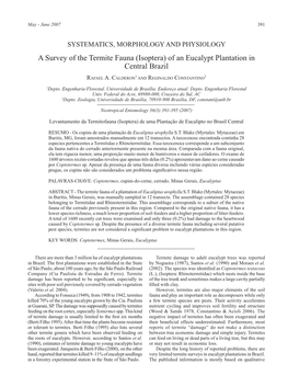 A Survey of the Termite Fauna (Isoptera) of an Eucalypt Plantation in Central Brazil