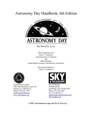 Astronomy Day Handbook, 6Th Edition