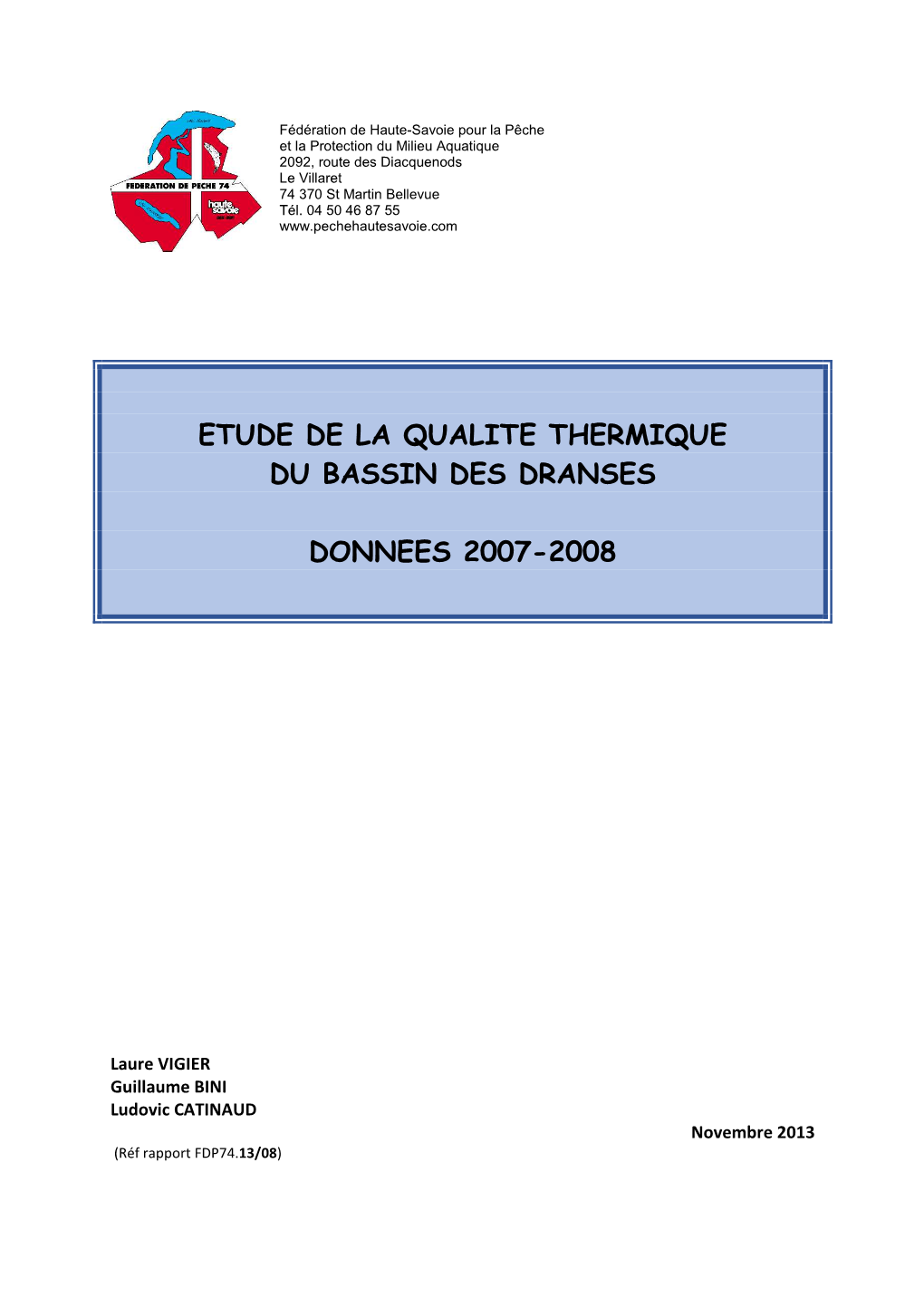 Thermie Dranses 2007-2008