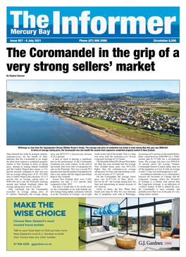 The Coromandel in the Grip of a Very Strong Sellers' Market