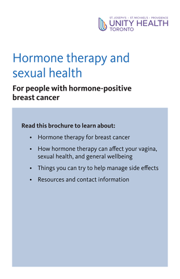 Hormone Therapy and Sexual Health for People with Hormone-Positive Breast Cancer