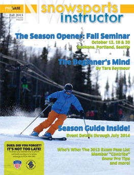 The Beginner's Mind the Season Opener: Fall Seminar