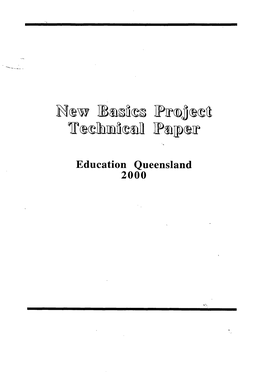 New Basics Project Technical Paper