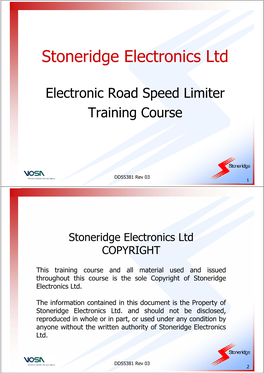 Stoneridge Electronics Ltd